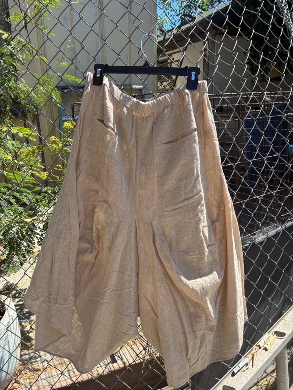 Henna Shoppe Rhea Cotton Jute Aruba Natural Pants NWT L/XL